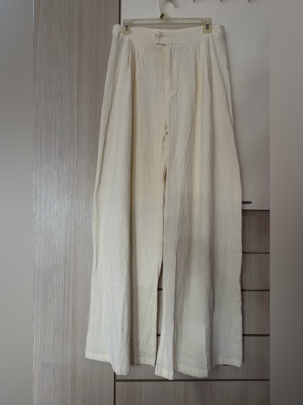 SHEIN  flowy pintucks palazzo pants, 100% cotton, full length, NWOT - Picture 5 of 10